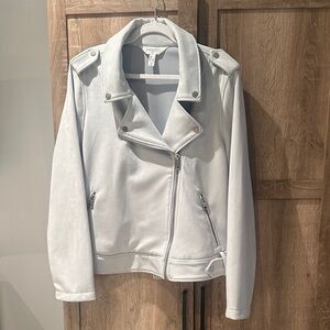 Women's Baby Blue Addition Elle Moto Jacket